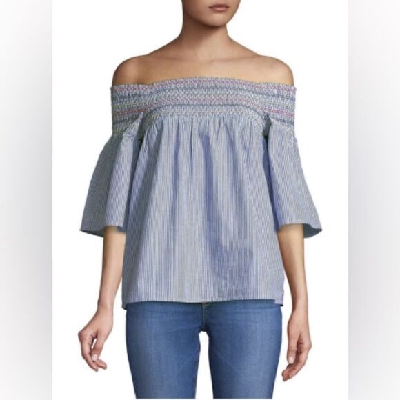 NWT BeachLunchLounge Aurora Off the Shoulder Top - Picture 1 of 11